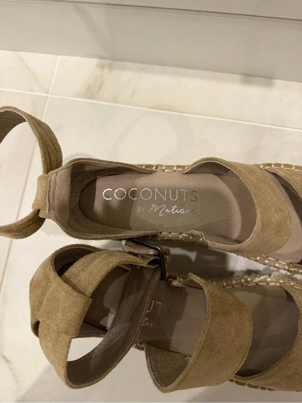 Coconuts by Matisse Tan Espadrille Wedge Sandals